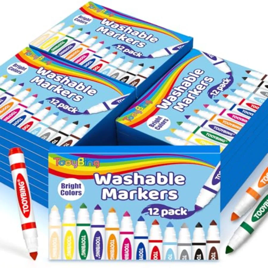 Washable Markers Bulk 288 Count Box 2 Assorted Colors Washable Markers for Classroom School Broad Tip Durable for Back to Class
Washable Markers Bulk 288 Count Box 2 Assorted Colors Washable Markers for Classroom School Broad Tip Durable for Back to Class