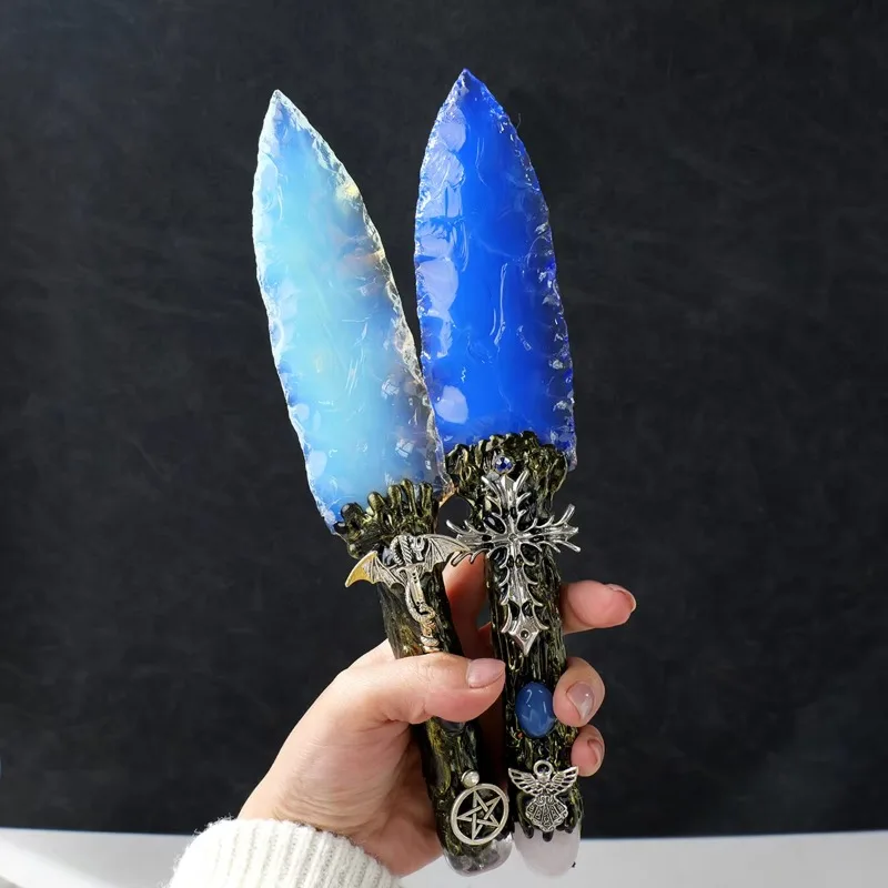 Wholesale natural crystal large carving opal knife carving opal crystal craft decoration gifts
Wholesale natural crystal large carving opal knife carving opal crystal craft decoration gifts