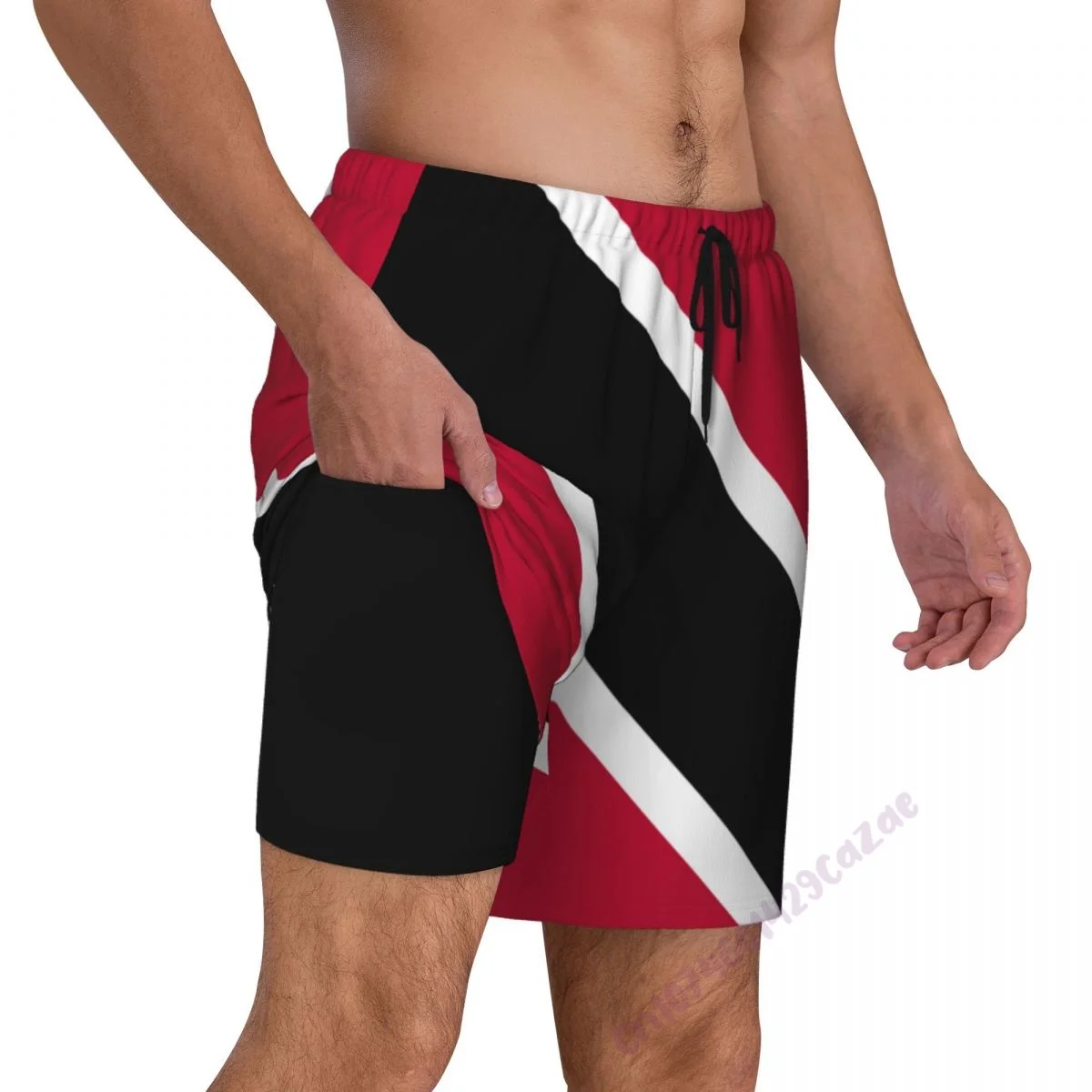 Trinidad And Tobago Country Flag 3D Mens Swimming Trunks With Compression Liner 2 in 1 Quick-Dry Swim Shorts With Pockets
Trinidad And Tobago Country Flag 3D Mens Swimming Trunks With Compression Liner 2 in 1 Quick-Dry Swim Shorts With Pockets