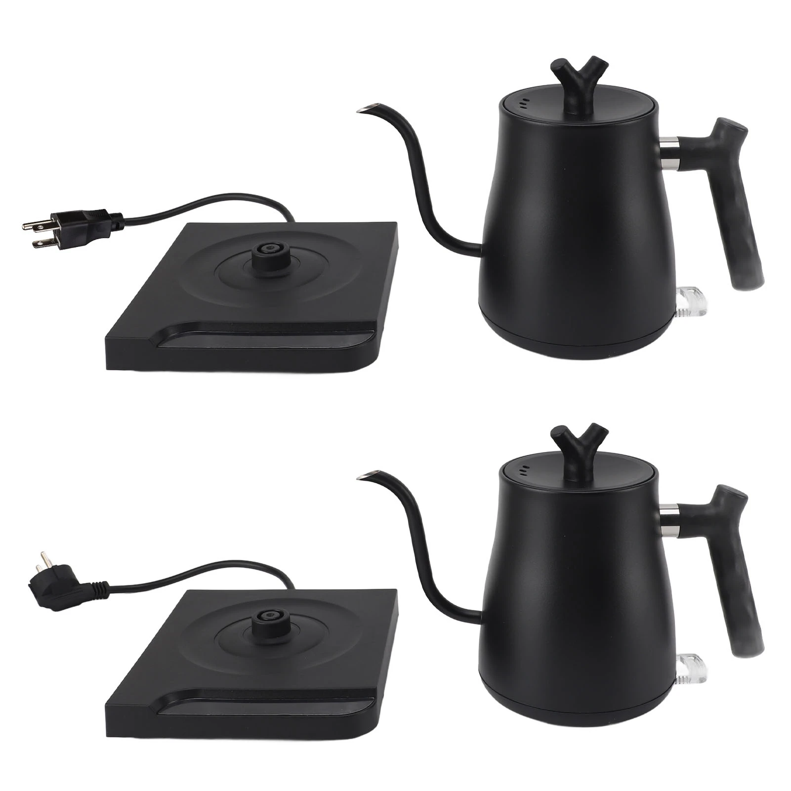 Electric Gooseneck Kettle 800ml 1000W Rapid Heating Stainless Steel Pour Over Kettle for Home Office
Electric Gooseneck Kettle 800ml 1000W Rapid Heating Stainless Steel Pour Over Kettle for Home Office