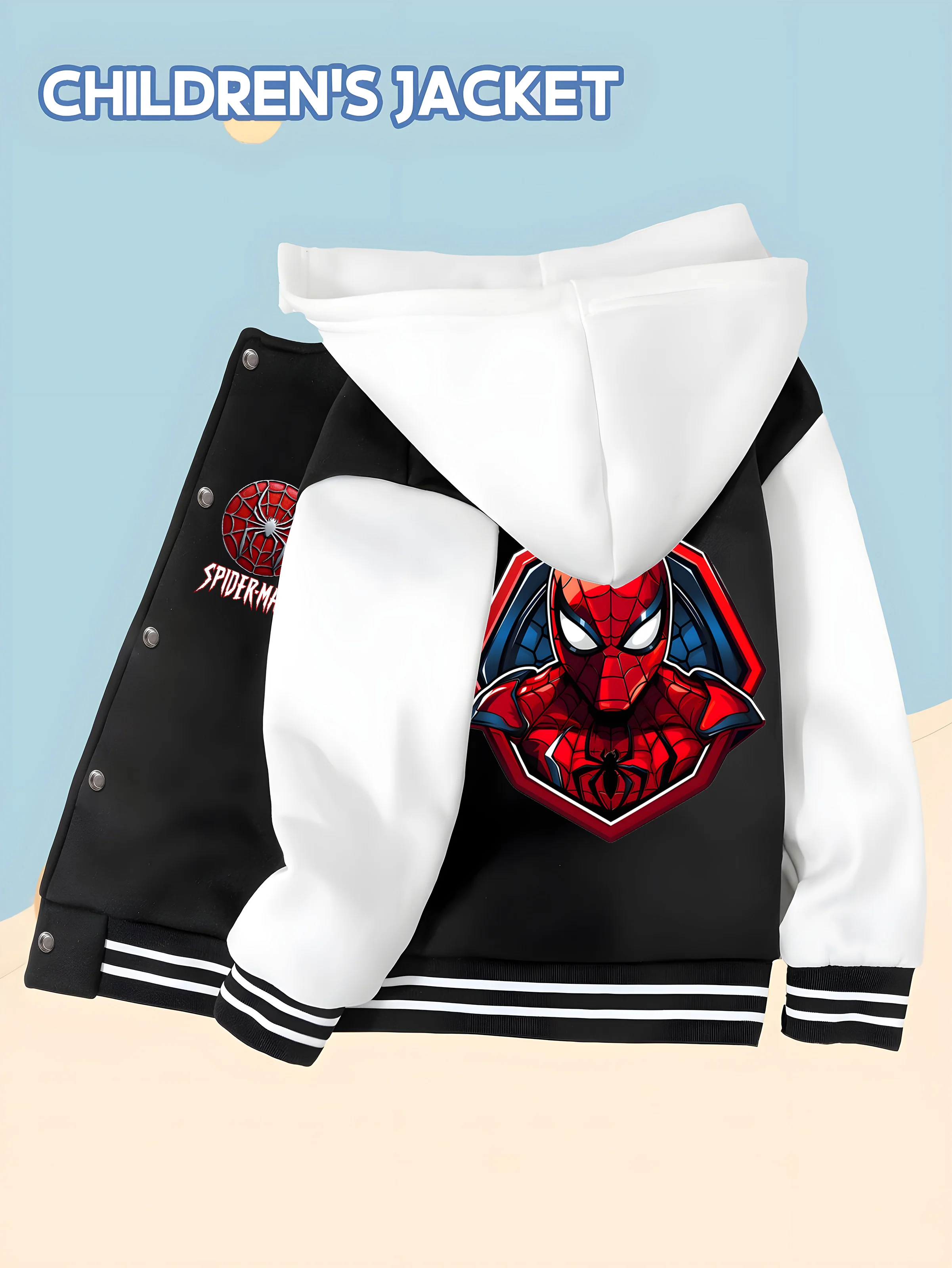 MINISO Marvel Spider-Man Children's Baseball Jacket - Double-sided printing, soft skin-friendly fabric, autumn and winter casual
MINISO Marvel Spider-Man Children's Baseball Jacket - Double-sided printing, soft skin-friendly fabric, autumn and winter casual