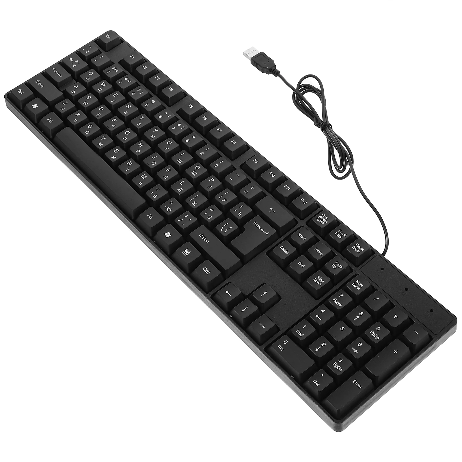 Wired Keyboard for Desktop Computer Russian Full Sized USB Electronic Keyboards Plug Play Stable Reliable Fit Most Styles
Wired Keyboard for Desktop Computer Russian Full Sized USB Electronic Keyboards Plug Play Stable Reliable Fit Most Styles