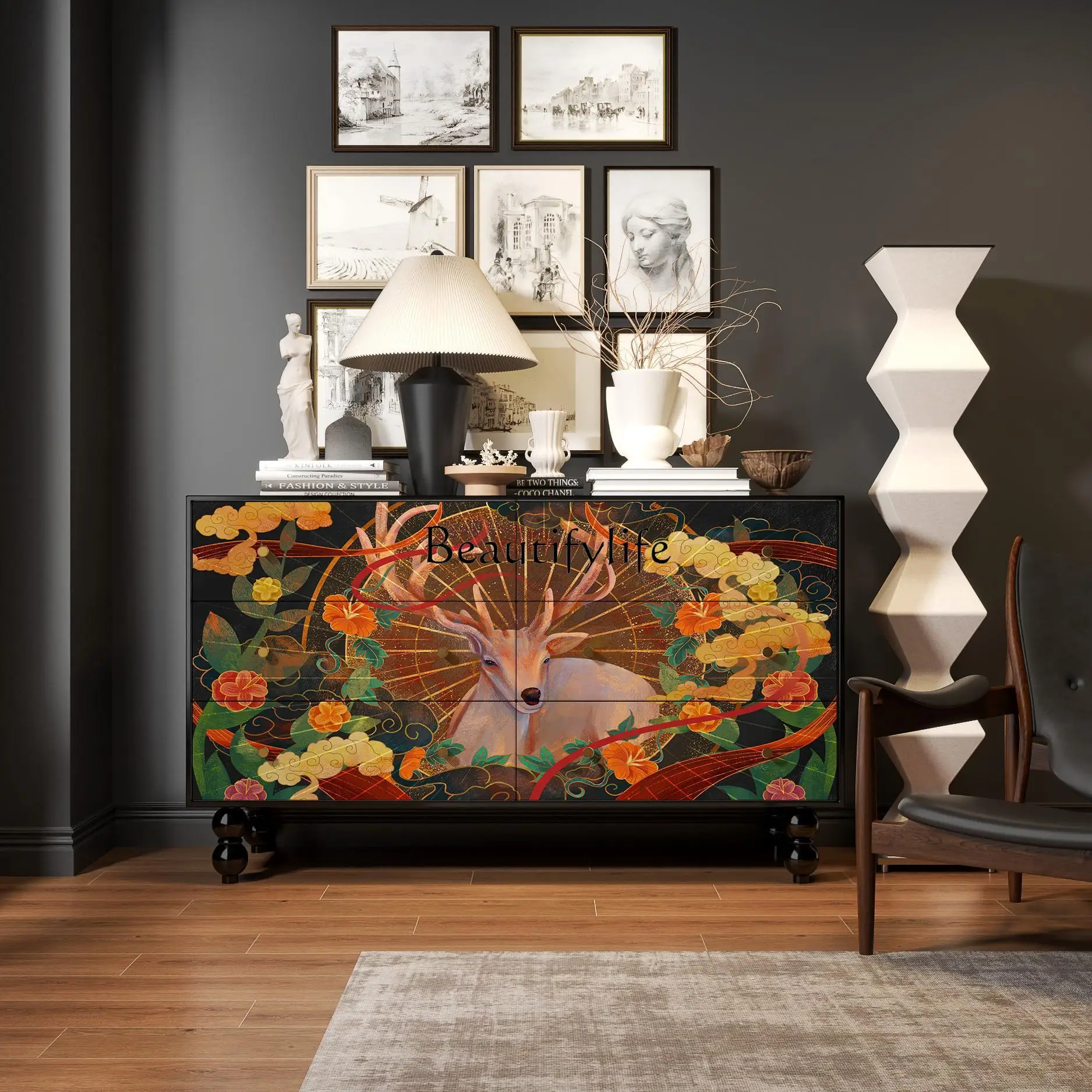 Medieval style six-chest cabinet simple bedside multi-functional bedroom sofa storage dining side cabinet
Medieval style six-chest cabinet simple bedside multi-functional bedroom sofa storage dining side cabinet