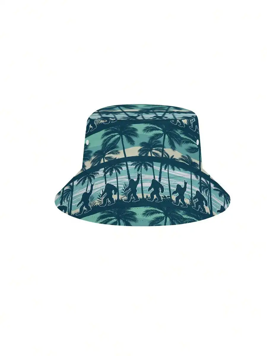 Mens Hawaiian Shirt Short And Bucket Hat Set Gorilla Sasquatch Palm Tree Beach Summer Vacation Casual Outfit
Mens Hawaiian Shirt Short And Bucket Hat Set Gorilla Sasquatch Palm Tree Beach Summer Vacation Casual Outfit