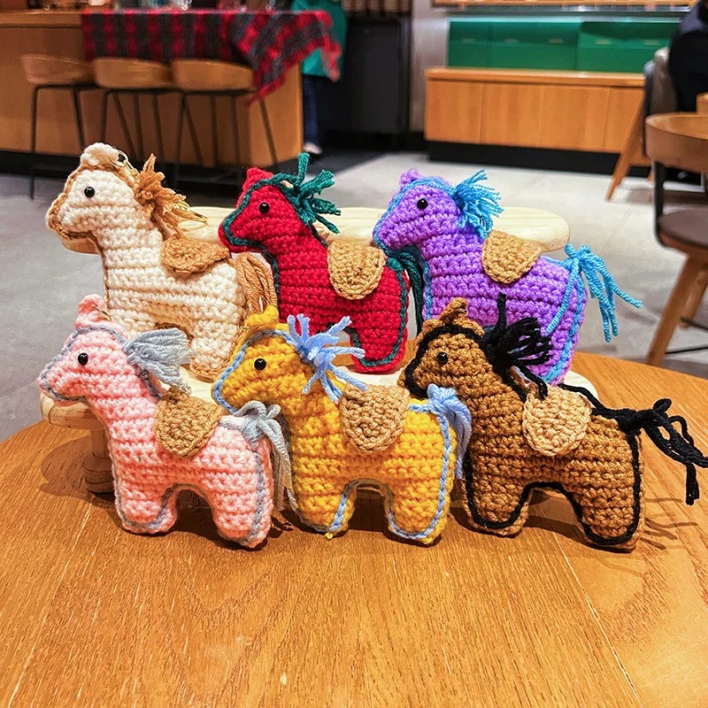 Small Horse Keyrings Plush Toys Bag Pendant Handmaking Knitted Kawaii Key Bag Ornament Accessories Christmas Gift
Small Horse Keyrings Plush Toys Bag Pendant Handmaking Knitted Kawaii Key Bag Ornament Accessories Christmas Gift