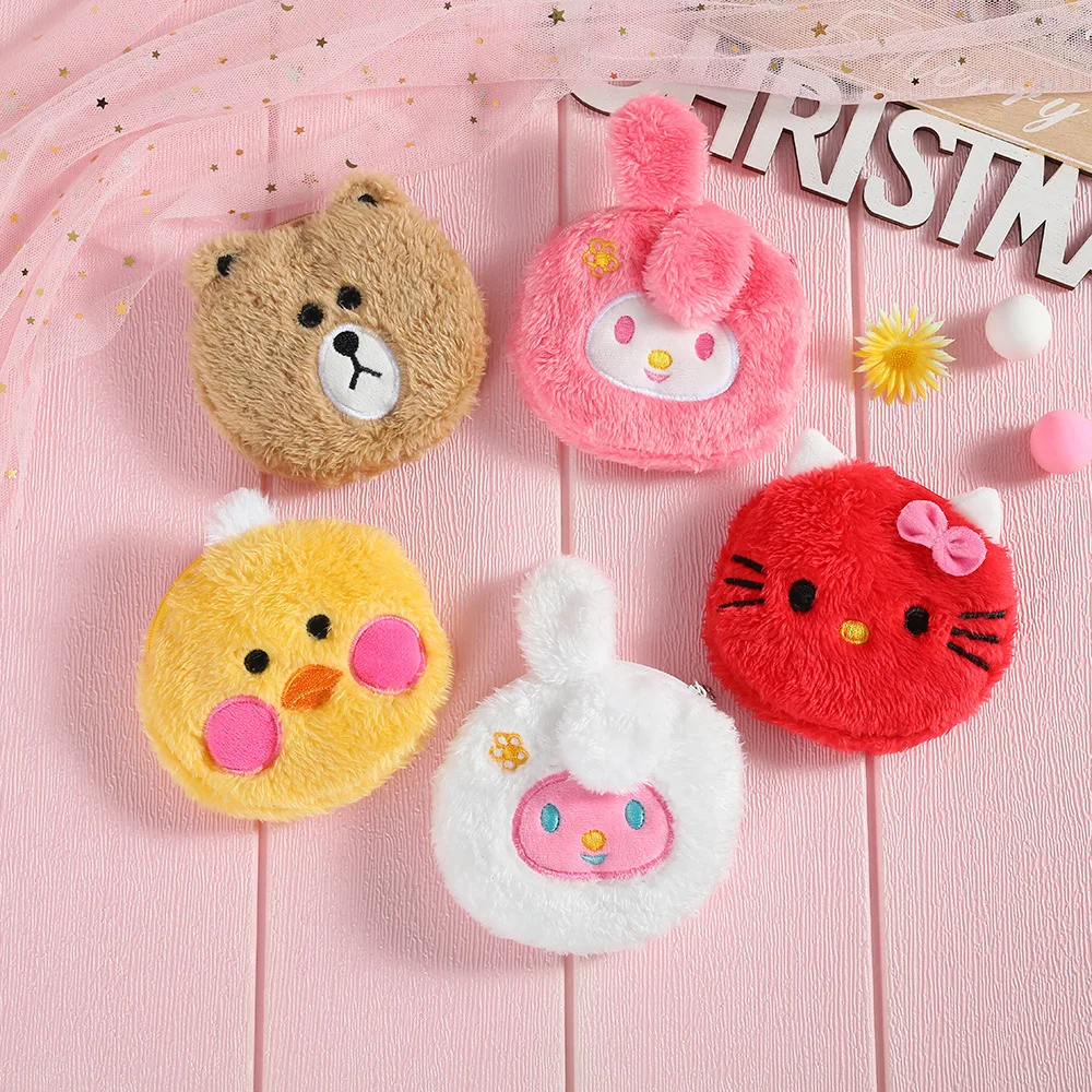 Cartoon Plush Cute Coin Purse Children Rabbit Bear Coin Purse Mini Wallet Coin Bag Girl Earphone Bag Pendant Storage Bag
Cartoon Plush Cute Coin Purse Children Rabbit Bear Coin Purse Mini Wallet Coin Bag Girl Earphone Bag Pendant Storage Bag