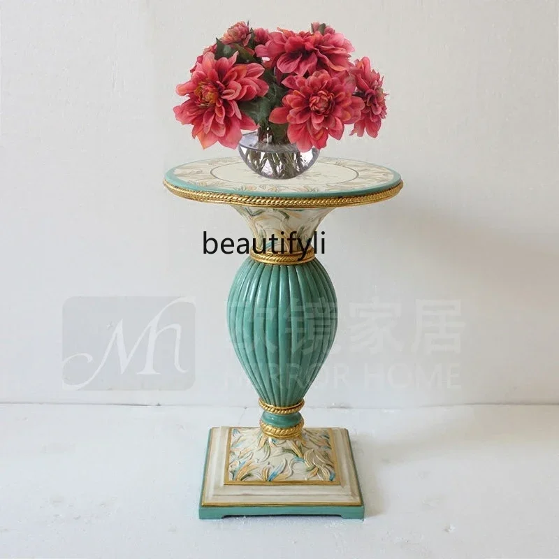 European classical luxury flower stand decoration round table flower table pure hand-painted, shelf corner table6239
European classical luxury flower stand decoration round table flower table pure hand-painted, shelf corner table6239