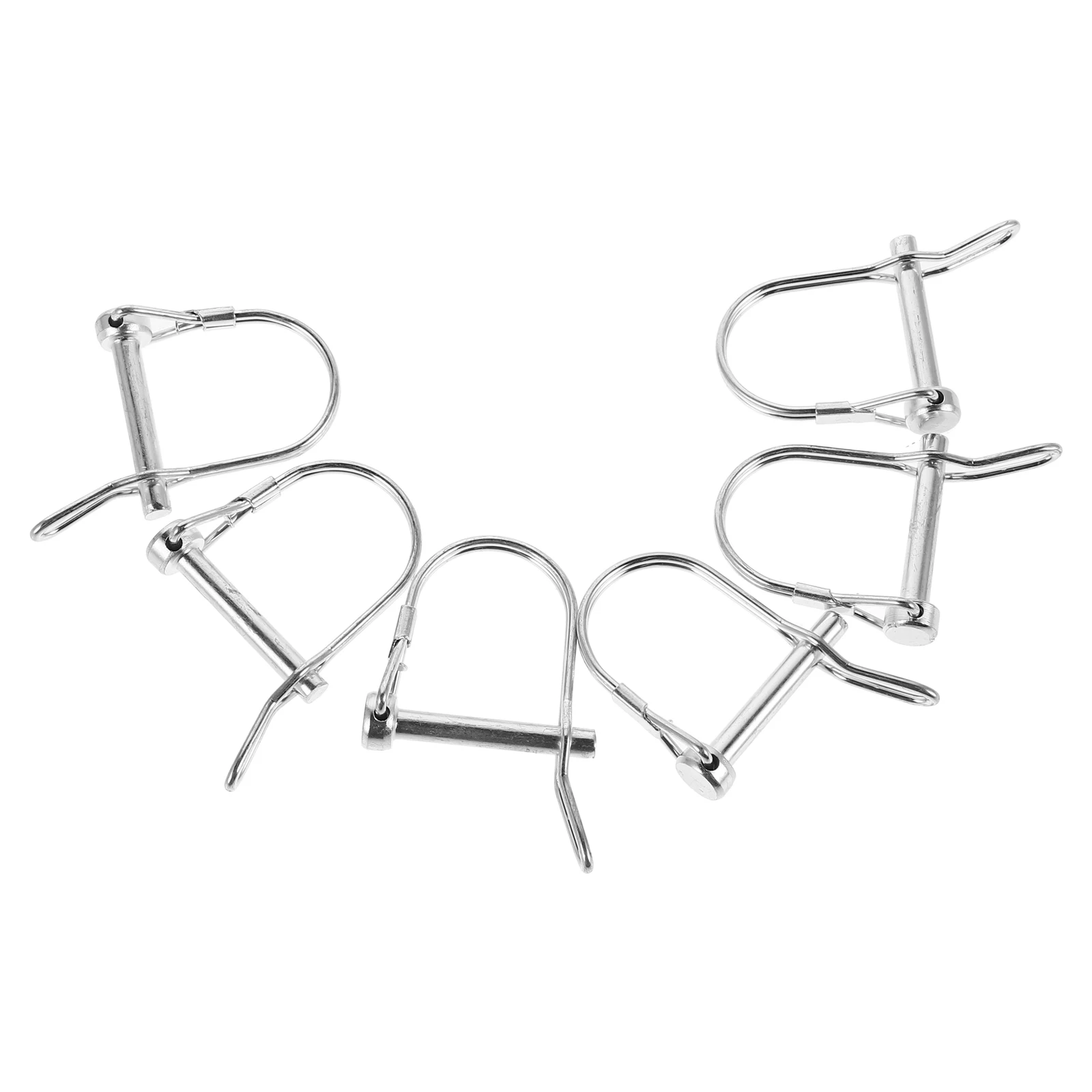 8pcs D-type Spring Pins Heavy Duty Shaft Locking Hardware Safety Coupler Trailer Hitch Pins for Farm Boat Vehicle
8pcs D-type Spring Pins Heavy Duty Shaft Locking Hardware Safety Coupler Trailer Hitch Pins for Farm Boat Vehicle