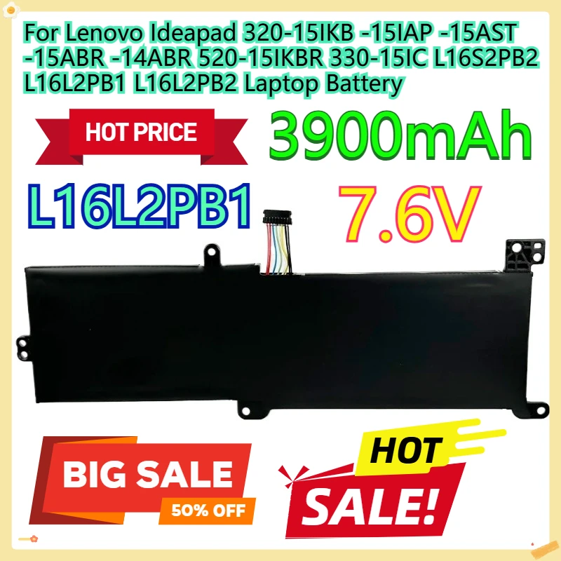 For Lenovo Ideapad 320-15IKB -15IAP -15AST -15ABR -14ABR 520-15IKBR 330-15IC L16S2PB2 L16L2PB1 L16L2PB2 Laptop Battery
For Lenovo Ideapad 320-15IKB -15IAP -15AST -15ABR -14ABR 520-15IKBR 330-15IC L16S2PB2 L16L2PB1 L16L2PB2 Laptop Battery