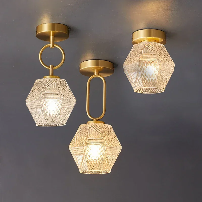 Japanese-style simple retro bedroom Glass Ceiling Lamp Corridor Creative Living Room Lights glass chandelier new arrival
Japanese-style simple retro bedroom Glass Ceiling Lamp Corridor Creative Living Room Lights glass chandelier new arrival