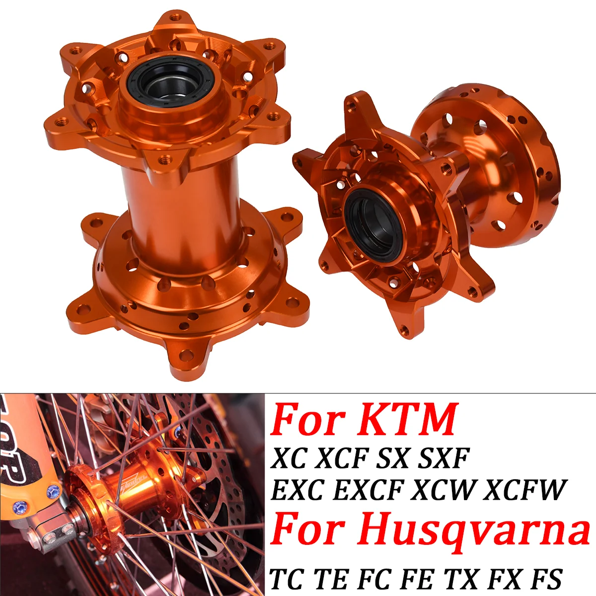 Motorcycle 36 Holes Front Rear Wheel Hub For KTM XC XCF SX SXF EXC EXCF SMR XCW Husqvarna TE FE TC FC TX FX FS 125cc-530cc
Motorcycle 36 Holes Front Rear Wheel Hub For KTM XC XCF SX SXF EXC EXCF SMR XCW Husqvarna TE FE TC FC TX FX FS 125cc-530cc
