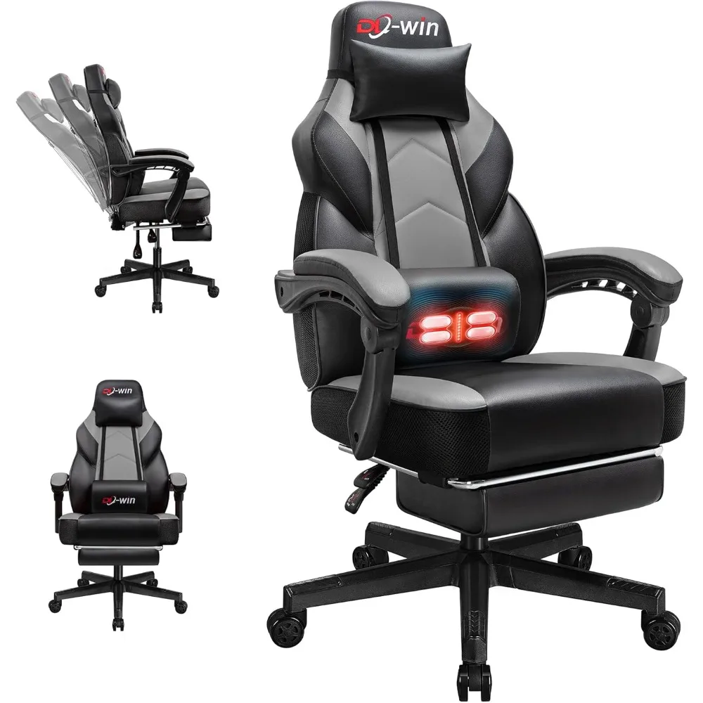 Video Gaming Chairs for Adults, Computer Chair with Footrest and Ergonomic High Back, Big and Tall Gamer Chair with Massage Lumb
Video Gaming Chairs for Adults, Computer Chair with Footrest and Ergonomic High Back, Big and Tall Gamer Chair with Massage Lumb