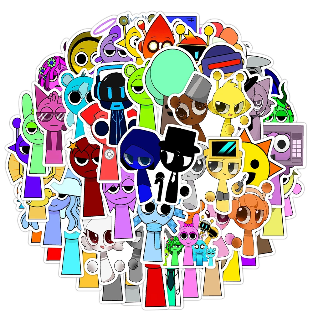 10/30/50pcs Incredibox Sprunki Cartoon Stickers Waterproof Graffiti DIY Skateboard Scrapbook Phone Funny Game Decal for Kids Toy
10/30/50pcs Incredibox Sprunki Cartoon Stickers Waterproof Graffiti DIY Skateboard Scrapbook Phone Funny Game Decal for Kids Toy