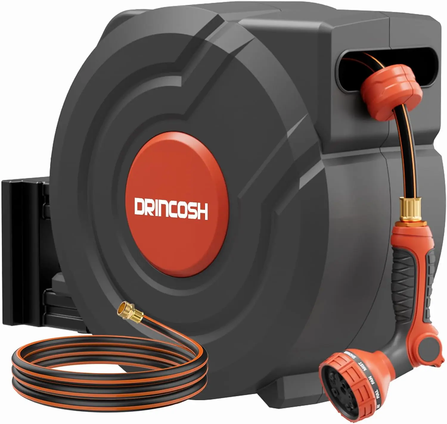 Upgraded Retractable Garden Hose Reels 130 ft X 1/2" PRO Metal Bracket 180° Swivel Any Length Lock Heavy Duty Water Hose Reels W
Upgraded Retractable Garden Hose Reels 130 ft X 1/2" PRO Metal Bracket 180° Swivel Any Length Lock Heavy Duty Water Hose Reels W