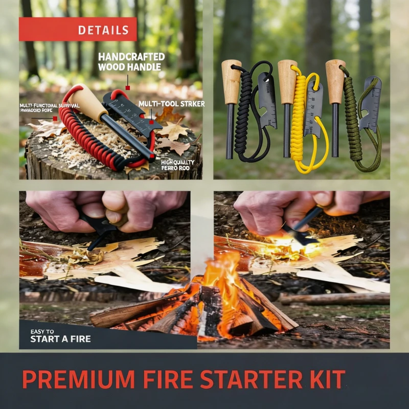 All-in-One Camping,Waterproof Windproof Flint Rod with Bottle Opener, Reliable Ignition Tool for Outdoor Hiking Backpacking
All-in-One Camping,Waterproof Windproof Flint Rod with Bottle Opener, Reliable Ignition Tool for Outdoor Hiking Backpacking