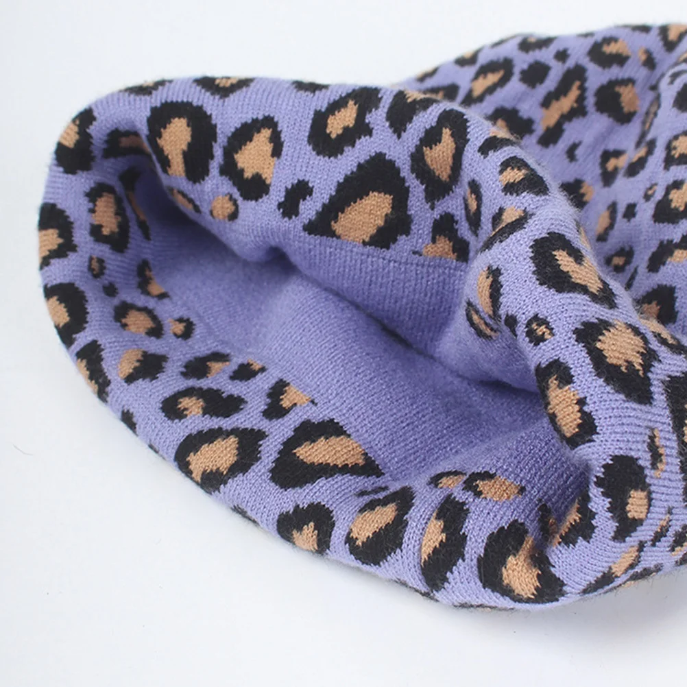 Purple Leopard Woman Warm Knit Hat One Size Fits Most Stretchy Beanie Cap Winter Autumn Fashion Soft Comfortable Hat
Purple Leopard Woman Warm Knit Hat One Size Fits Most Stretchy Beanie Cap Winter Autumn Fashion Soft Comfortable Hat