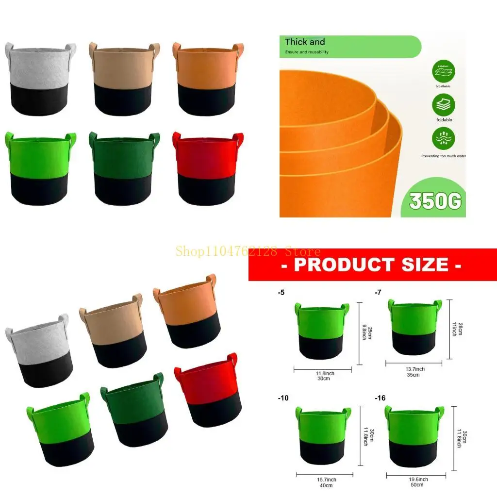 6 None Woven Fabric Plant Grow Containers in Assorted Color Promote Strong Root System and Healthy Growth for All Plant best
6 None Woven Fabric Plant Grow Containers in Assorted Color Promote Strong Root System and Healthy Growth for All Plant best