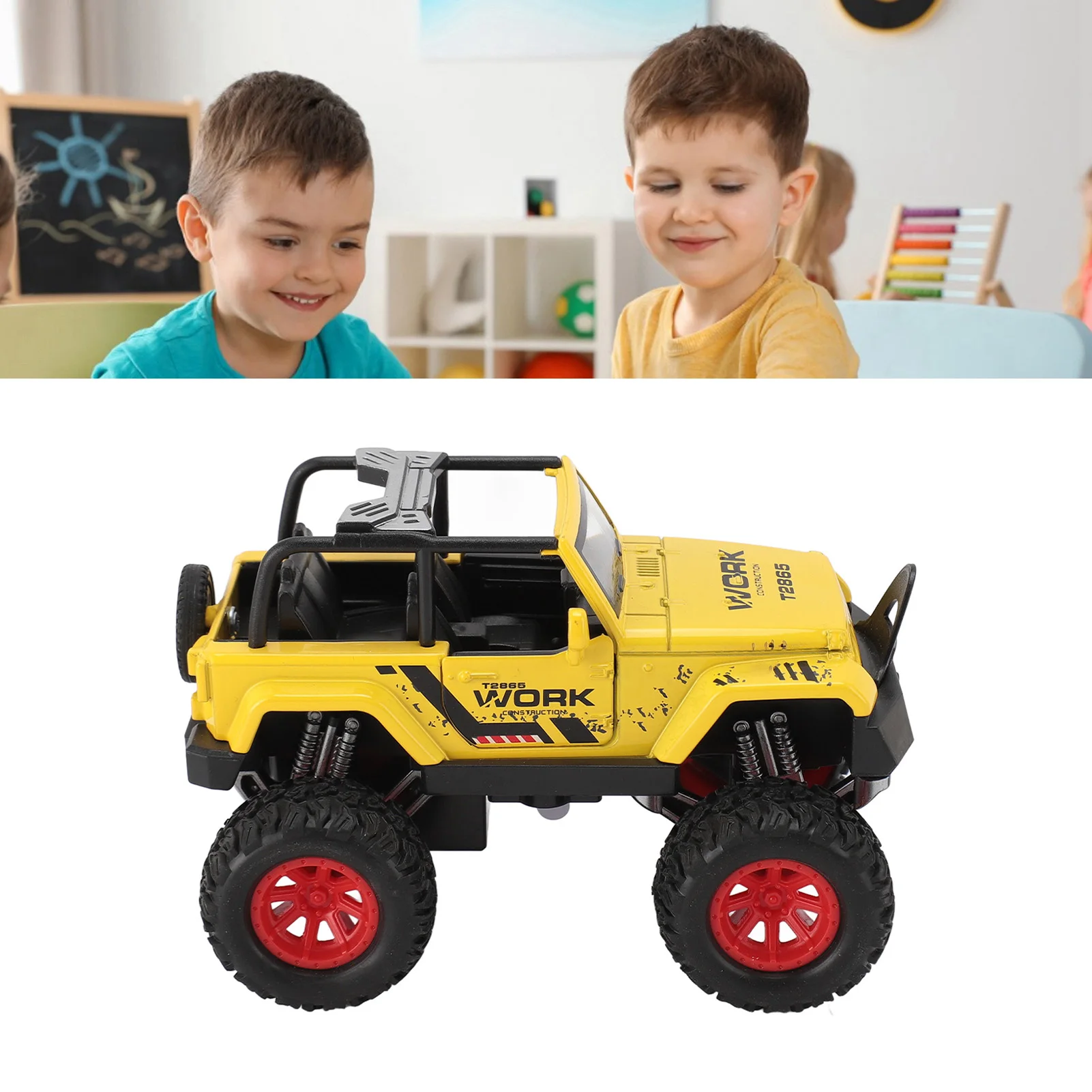 1:32 Scale Off Road Car Model Toy High Simulation Sound Light Effect Alloy Vehicle Toy for Kids Yellow
1:32 Scale Off Road Car Model Toy High Simulation Sound Light Effect Alloy Vehicle Toy for Kids Yellow