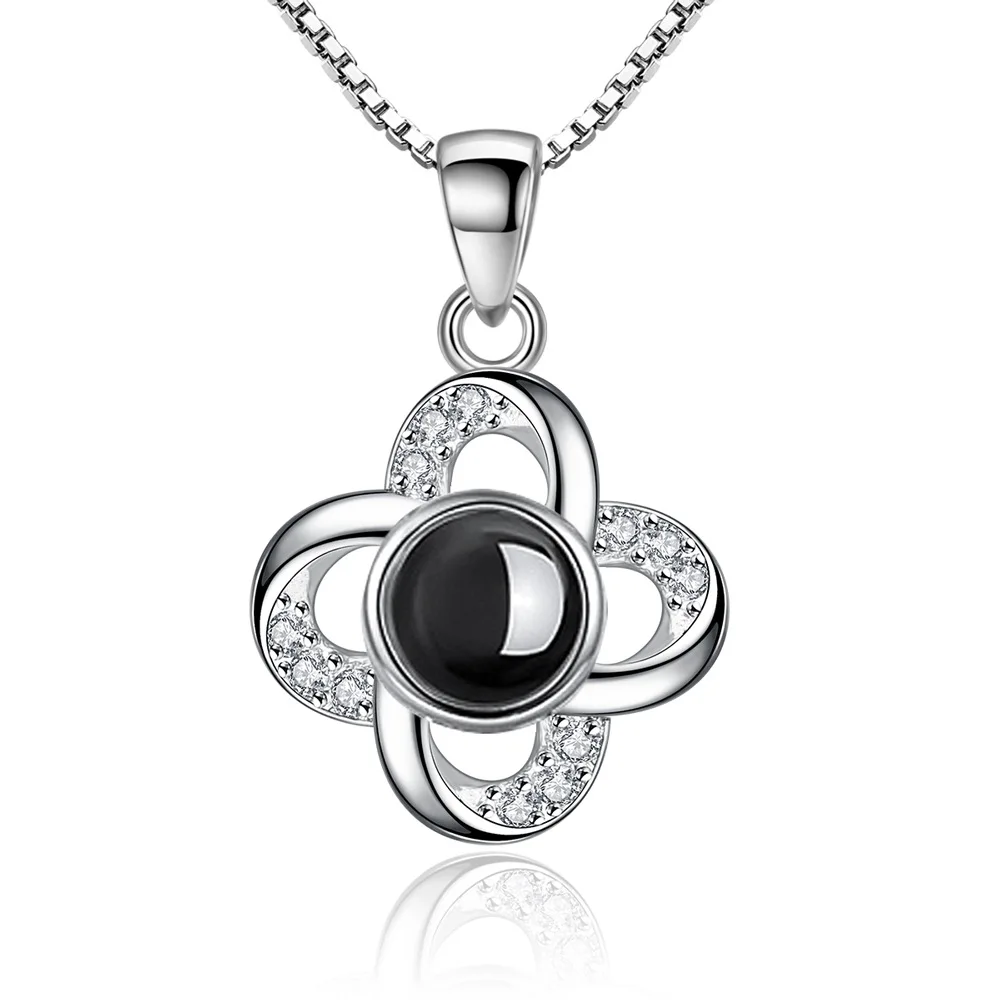925 Sterling Silver Stylish Simple Flower Zircon 100 Languages I Love You Projection Pendant Necklace Birthday Anniversary Gift
925 Sterling Silver Stylish Simple Flower Zircon 100 Languages I Love You Projection Pendant Necklace Birthday Anniversary Gift