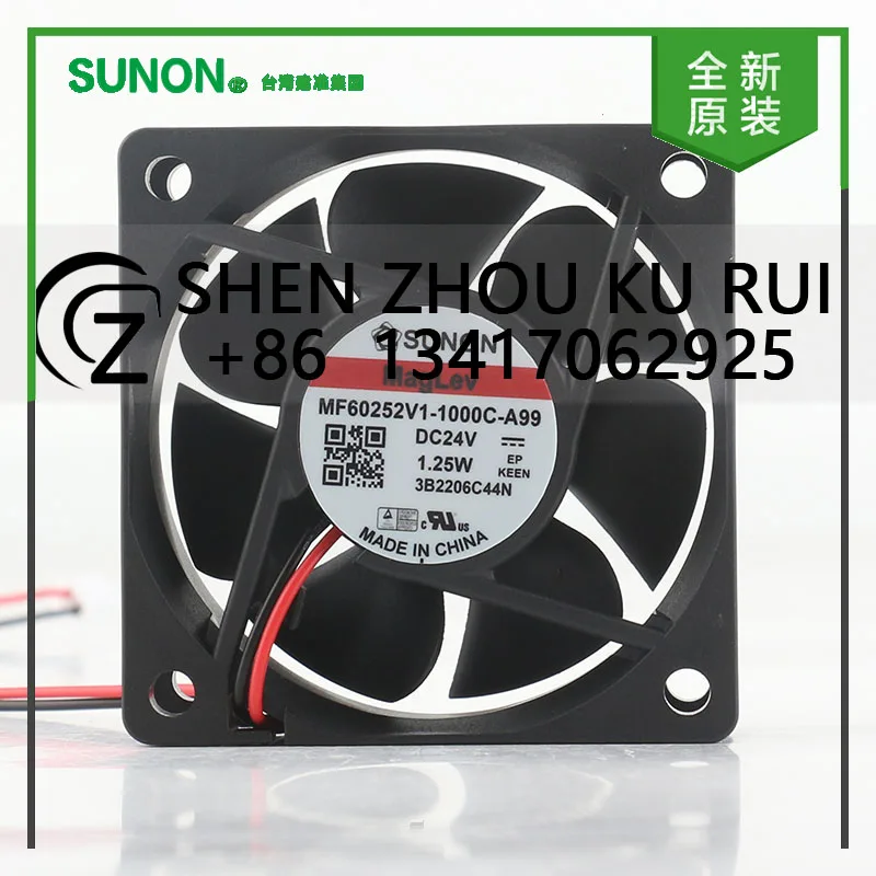 New original Sunon 5V 12V 48V DC 24V 1.25W AC EC 6025 60X60X25MM 6CM fan Mute inverter Two-wire MF60252V1-1000C-A99 cooling fan
New original Sunon 5V 12V 48V DC 24V 1.25W AC EC 6025 60X60X25MM 6CM fan Mute inverter Two-wire MF60252V1-1000C-A99 cooling fan