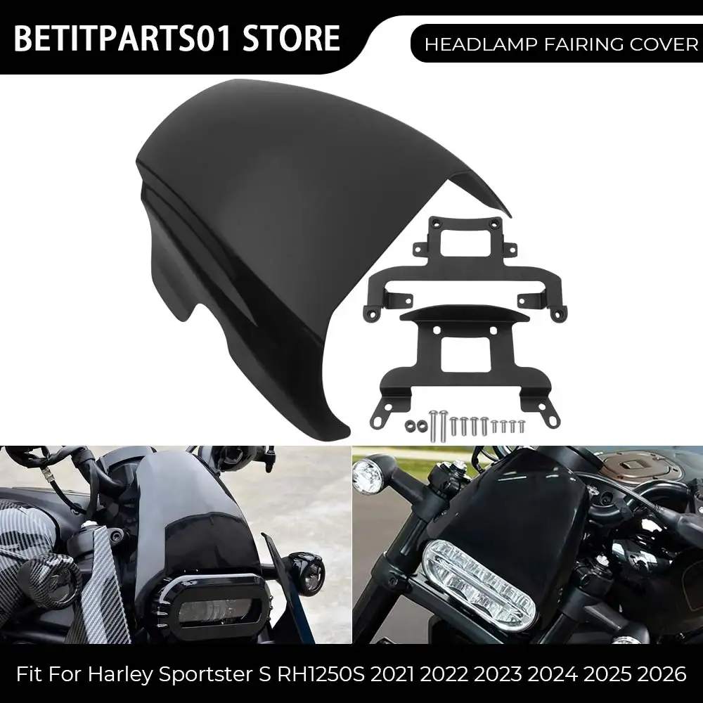 Motorcycle Headlamp Front Headlight Fairing Cover Mask-Cowl ABS Plastic Aluminum Alloy For Harley Sportster S RH1250S 2021-2026
Motorcycle Headlamp Front Headlight Fairing Cover Mask-Cowl ABS Plastic Aluminum Alloy For Harley Sportster S RH1250S 2021-2026