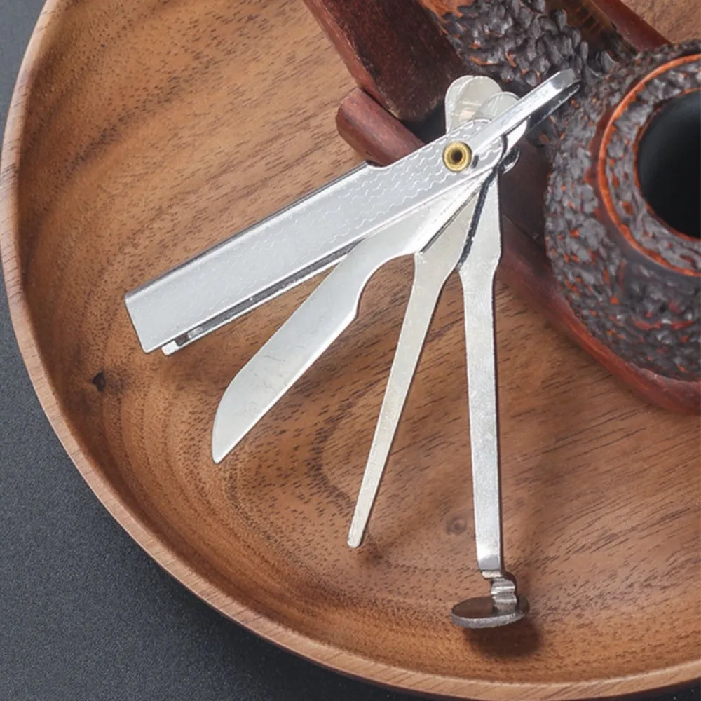3 in 1 Multifunctional Pipe Holder with Needle Scraper and Carbon Repair Tool Foldable Portable Smoking Accessories for Men
3 in 1 Multifunctional Pipe Holder with Needle Scraper and Carbon Repair Tool Foldable Portable Smoking Accessories for Men