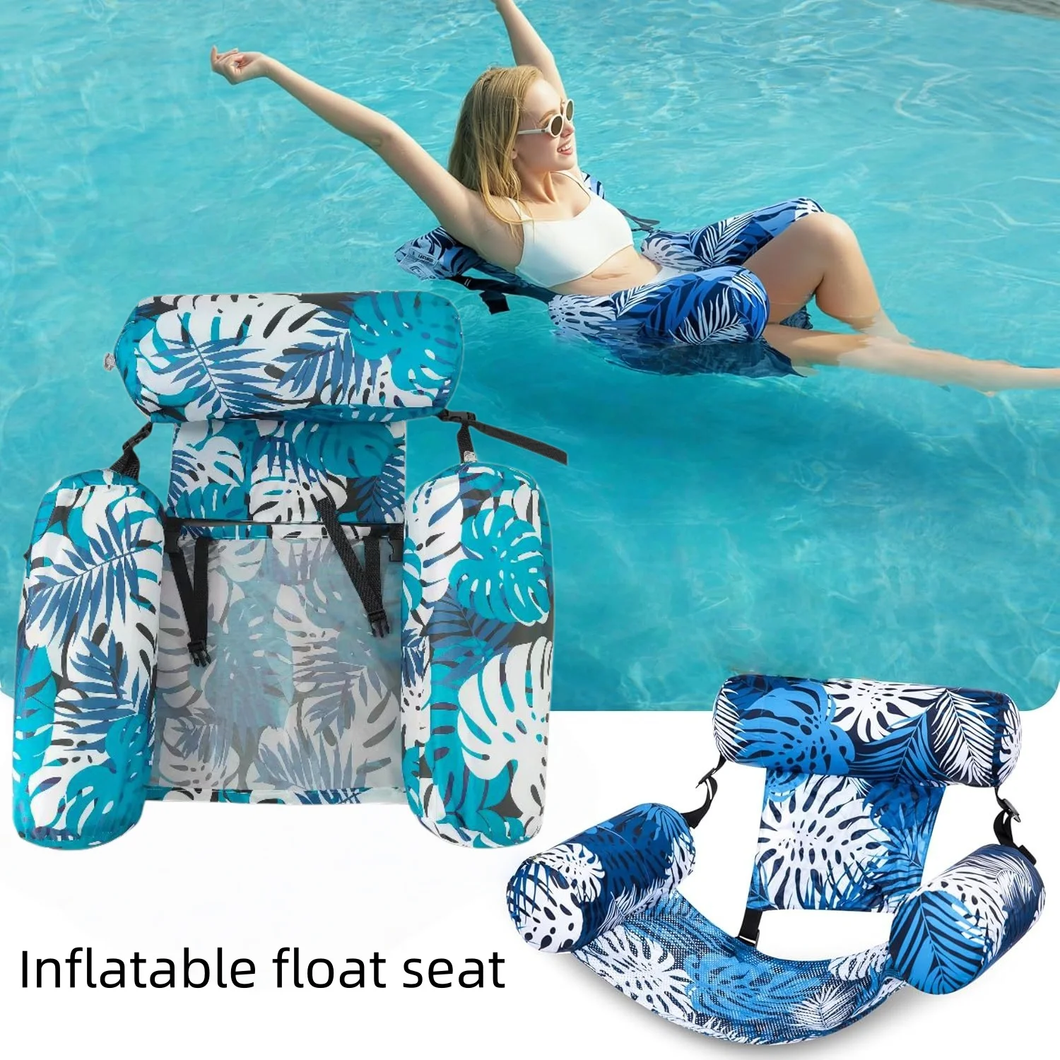 2PCS Inflatable Water Hammock PVC Floating Lounger Sofa with Armrests for Adults Summer Print Pool Float Outdoor Water Relaxatio
2PCS Inflatable Water Hammock PVC Floating Lounger Sofa with Armrests for Adults Summer Print Pool Float Outdoor Water Relaxatio