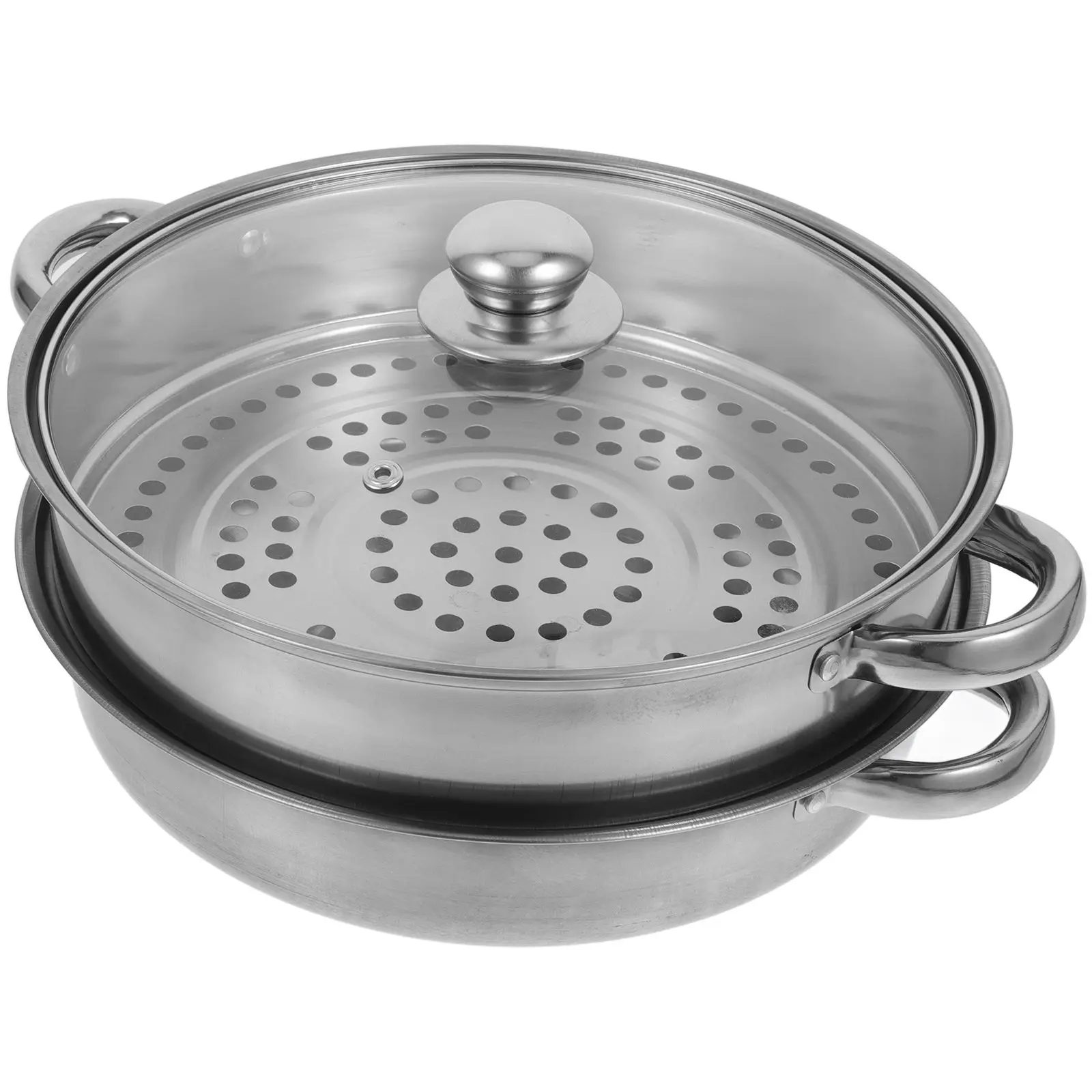 Stainless Steel Steamer Double Layer Silver Deepened Thickened for Kitchen Food Steamer Cooking Basket Supplies Rice Cooker
Stainless Steel Steamer Double Layer Silver Deepened Thickened for Kitchen Food Steamer Cooking Basket Supplies Rice Cooker