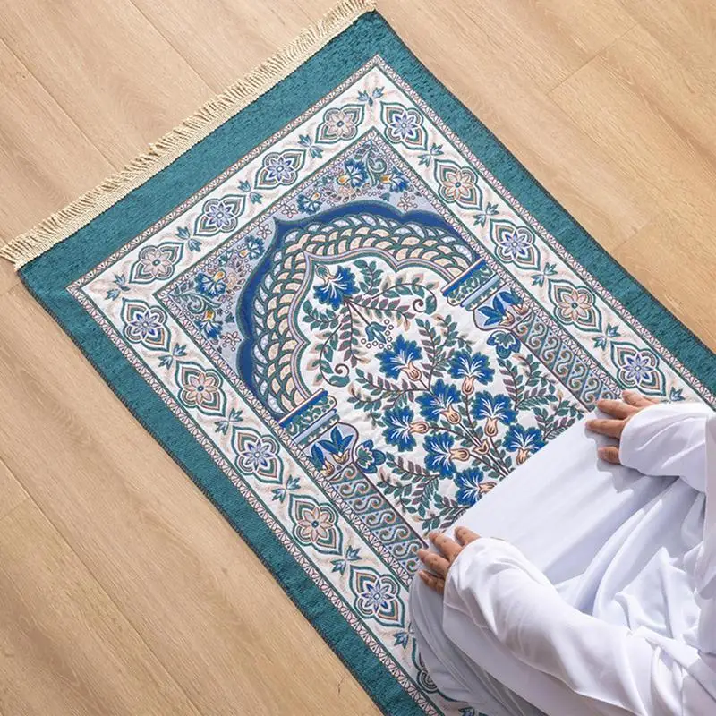 Chenille Muslim Islamic Prayer Kneel Rug Eid Prayer Rug Washable Prayer Mat Portable Soft Non Slip Floor Carpet Eid Decoration
Chenille Muslim Islamic Prayer Kneel Rug Eid Prayer Rug Washable Prayer Mat Portable Soft Non Slip Floor Carpet Eid Decoration