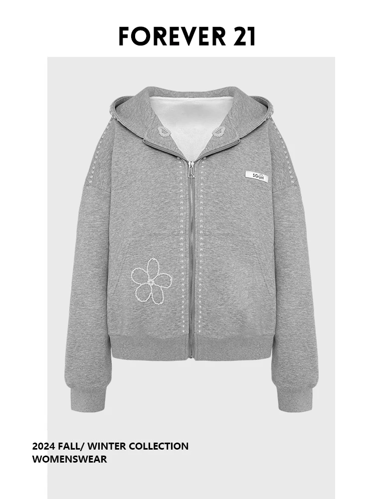 Женская толстовка Forever 21 с длинным рукавом, осенне-зимняя, новая, универсальная, с декором из бисера, повседневный модный топ
Женская толстовка Forever 21 с длинным рукавом, осенне-зимняя, новая, универсальная, с декором из бисера, повседневный модный топ