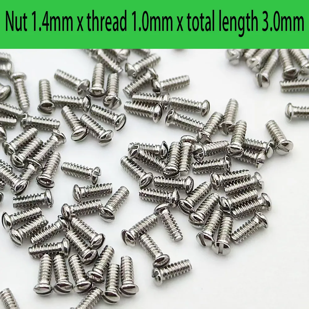 Watch accessory back cover with all steel flat head screws 1.4x1.0x3mm all steel screws
Watch accessory back cover with all steel flat head screws 1.4x1.0x3mm all steel screws