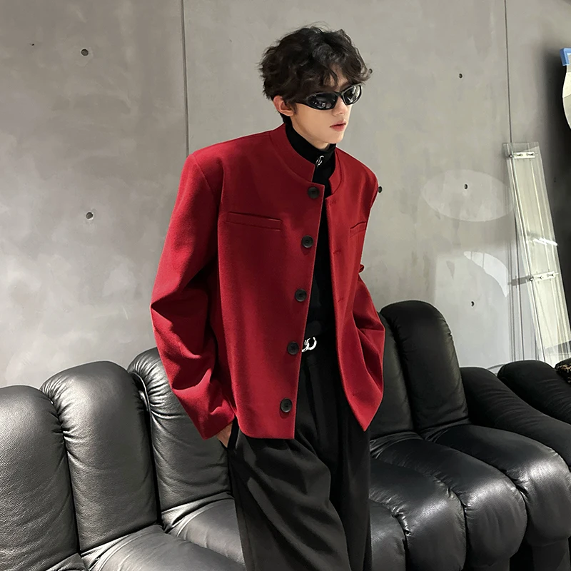 Red Chinese Style Zhongshan Suit Jacket Men's Short Shoulder Padded Woolen Waistcoat Top Quality Fashionable Classic Style
Red Chinese Style Zhongshan Suit Jacket Men's Short Shoulder Padded Woolen Waistcoat Top Quality Fashionable Classic Style