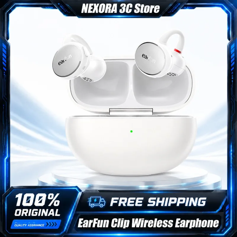 EarFun Clip Open Ear Wireless Headphones Bluetooth Earhook Earbuds with 2-Mic AI ENC LDAC Directional Audio Stablize Headphones
EarFun Clip Open Ear Wireless Headphones Bluetooth Earhook Earbuds with 2-Mic AI ENC LDAC Directional Audio Stablize Headphones