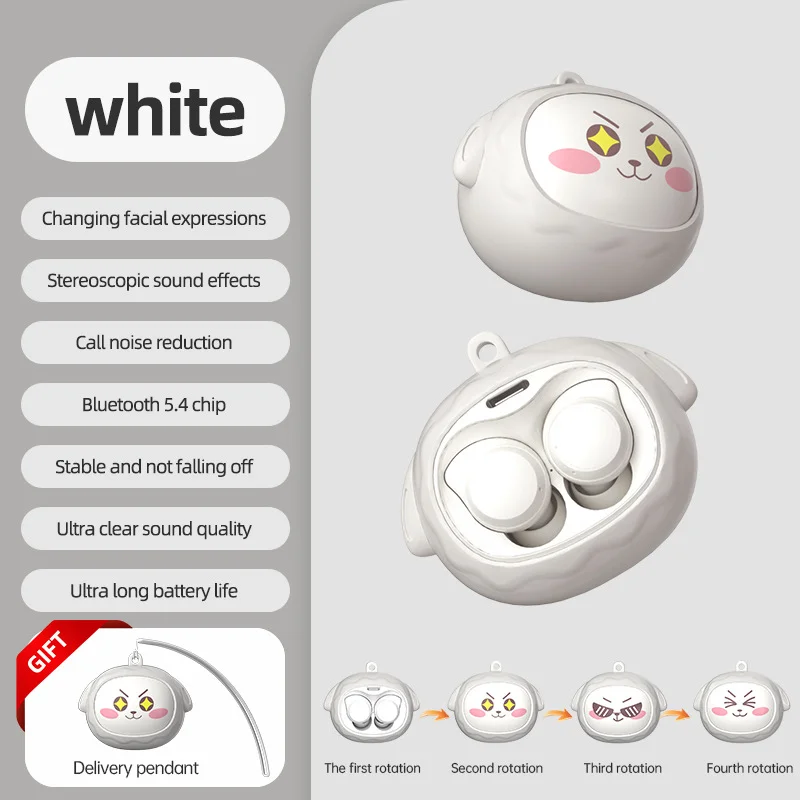 High Quality 360 Degree Surround Sound Rotatable Cartoon Face Changing in Ear Bluetooth 5.4 HI-FI High-resolution Headphones TWS
High Quality 360 Degree Surround Sound Rotatable Cartoon Face Changing in Ear Bluetooth 5.4 HI-FI High-resolution Headphones TWS