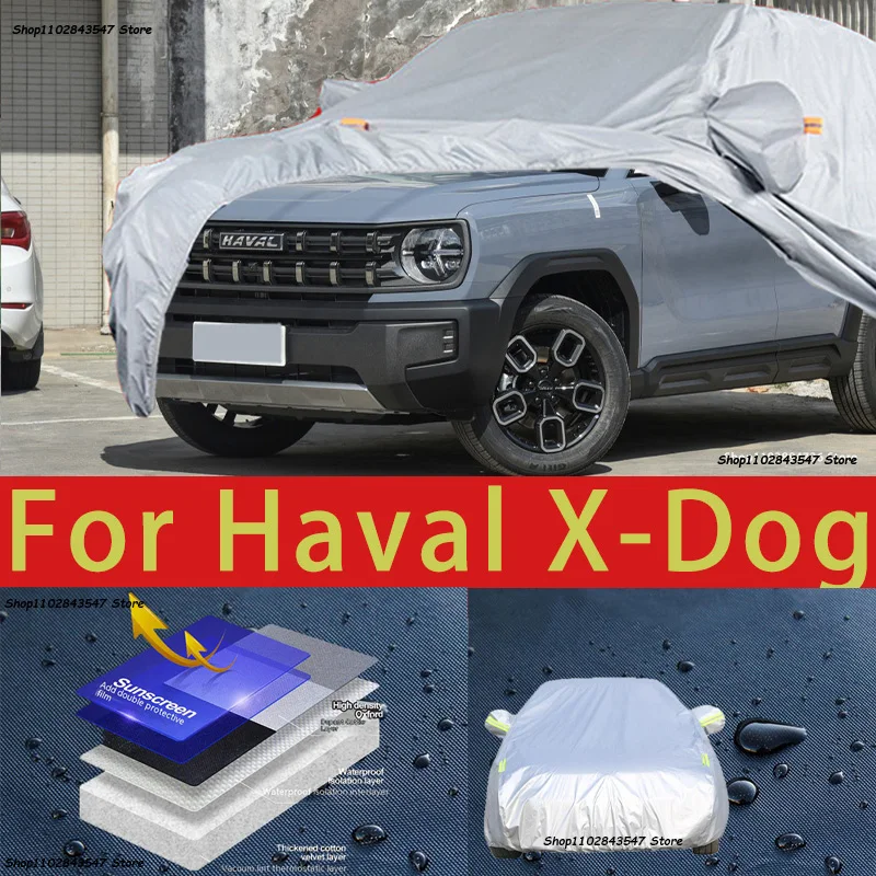 For Haval X-Dog Outdoor Protection Full Car Covers Snow Cover Sunshade Waterproof Dustproof Exterior Car accessories
For Haval X-Dog Outdoor Protection Full Car Covers Snow Cover Sunshade Waterproof Dustproof Exterior Car accessories