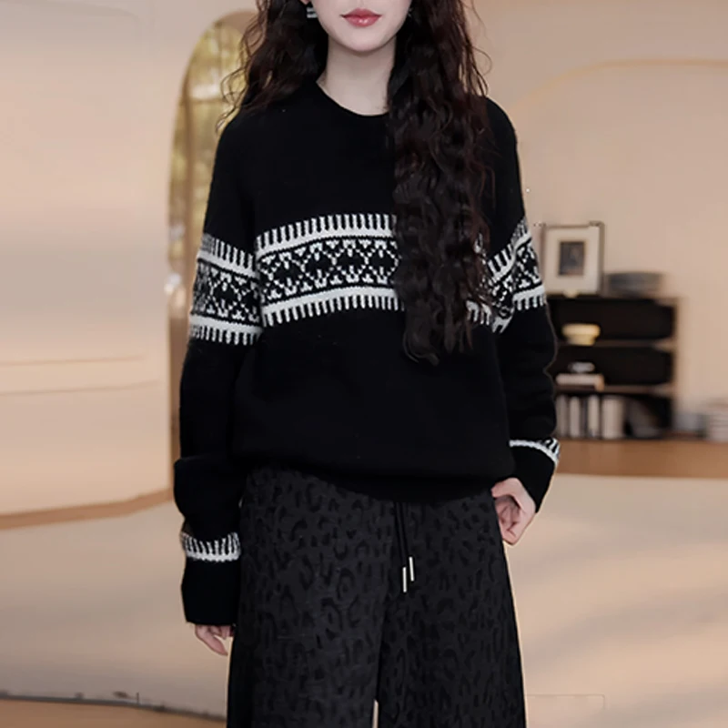 Женский вязаный свитер большого размера, повседневный, осенне-зимний, новый, модный, в стиле «ленивый шик», однотонный, свободного кроя, на голову
Женский вязаный свитер большого размера, повседневный, осенне-зимний, новый, модный, в стиле «ленивый шик», однотонный, свободного кроя, на голову