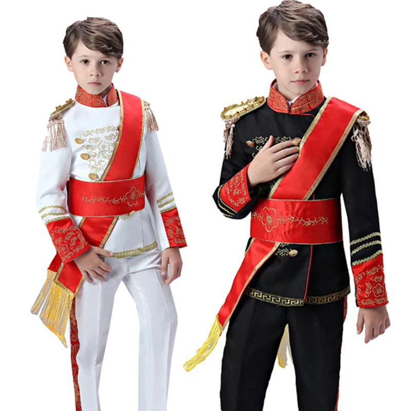 Boys Queen's Guard 2pcs Top and Pants Europe British Prince Royal Uniform Kids Boy Cosplay Costume Children's Soldiers Clothes
Boys Queen's Guard 2pcs Top and Pants Europe British Prince Royal Uniform Kids Boy Cosplay Costume Children's Soldiers Clothes