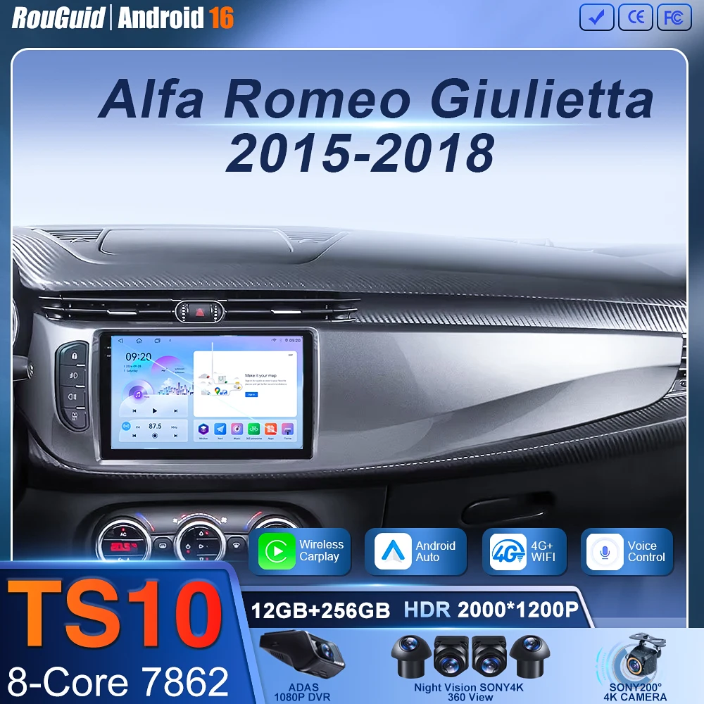 9inch Android Auto Car Radio for Alfa Romeo Giulietta 2015 - 2018 GPS RDS DSP 4G BT CarPlay UI8581 Intelligent Stystem
9inch Android Auto Car Radio for Alfa Romeo Giulietta 2015 - 2018 GPS RDS DSP 4G BT CarPlay UI8581 Intelligent Stystem
