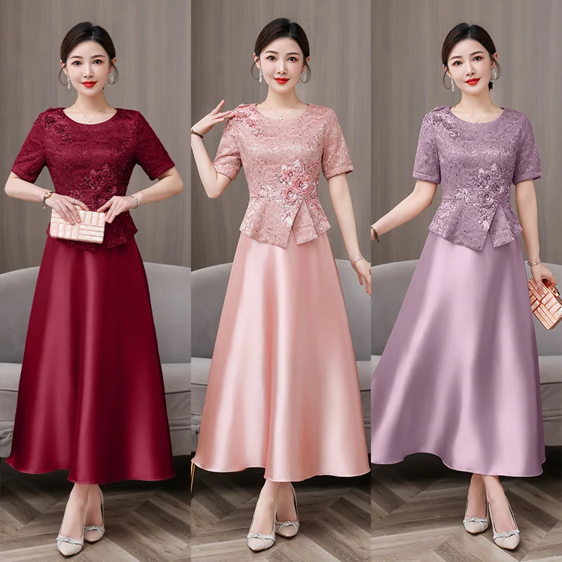 2026 New Wedding Momma Wedding Banquet Dress Summer Slim Fit Formal Dress mid Age Women Floral Print Half Sleeve Midi Dress
2026 New Wedding Momma Wedding Banquet Dress Summer Slim Fit Formal Dress mid Age Women Floral Print Half Sleeve Midi Dress