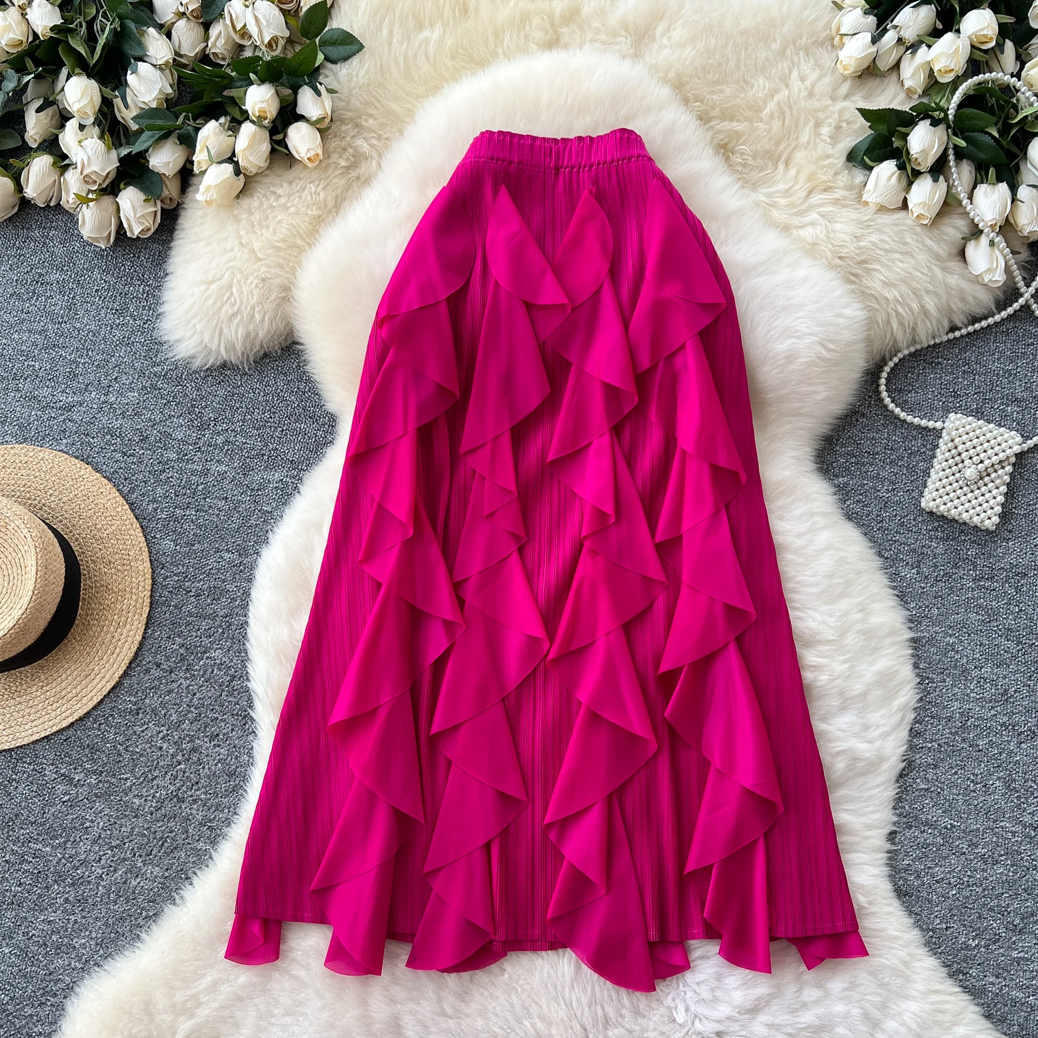 Women Chic asymmetrical Elegant ruffle Sexy Skirt High Waist Fashion Vintage Wrap Skirt Summer Clothing
Women Chic asymmetrical Elegant ruffle Sexy Skirt High Waist Fashion Vintage Wrap Skirt Summer Clothing