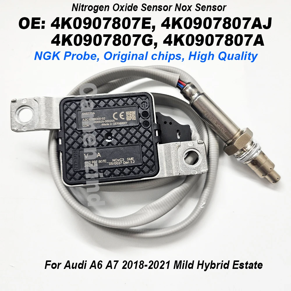 New High Quality 4K0907807E 4K0907807AJ 4K0907807G Nitrogen Oxide Nox Sensor for Audi A6 C8 A7 Sportback A2C19386300-01
New High Quality 4K0907807E 4K0907807AJ 4K0907807G Nitrogen Oxide Nox Sensor for Audi A6 C8 A7 Sportback A2C19386300-01