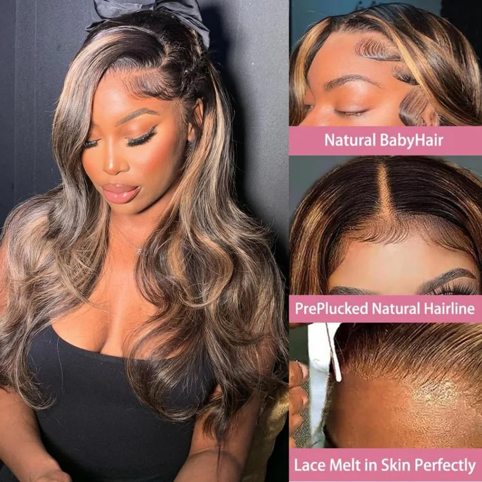 13x4 Highlight 13x6 Hd Lace Front Human Hair Wig 1B30 Highlight Body Wave Upgraded Omber Brown Colored Wigs Human Hair
13x4 Highlight 13x6 Hd Lace Front Human Hair Wig 1B30 Highlight Body Wave Upgraded Omber Brown Colored Wigs Human Hair