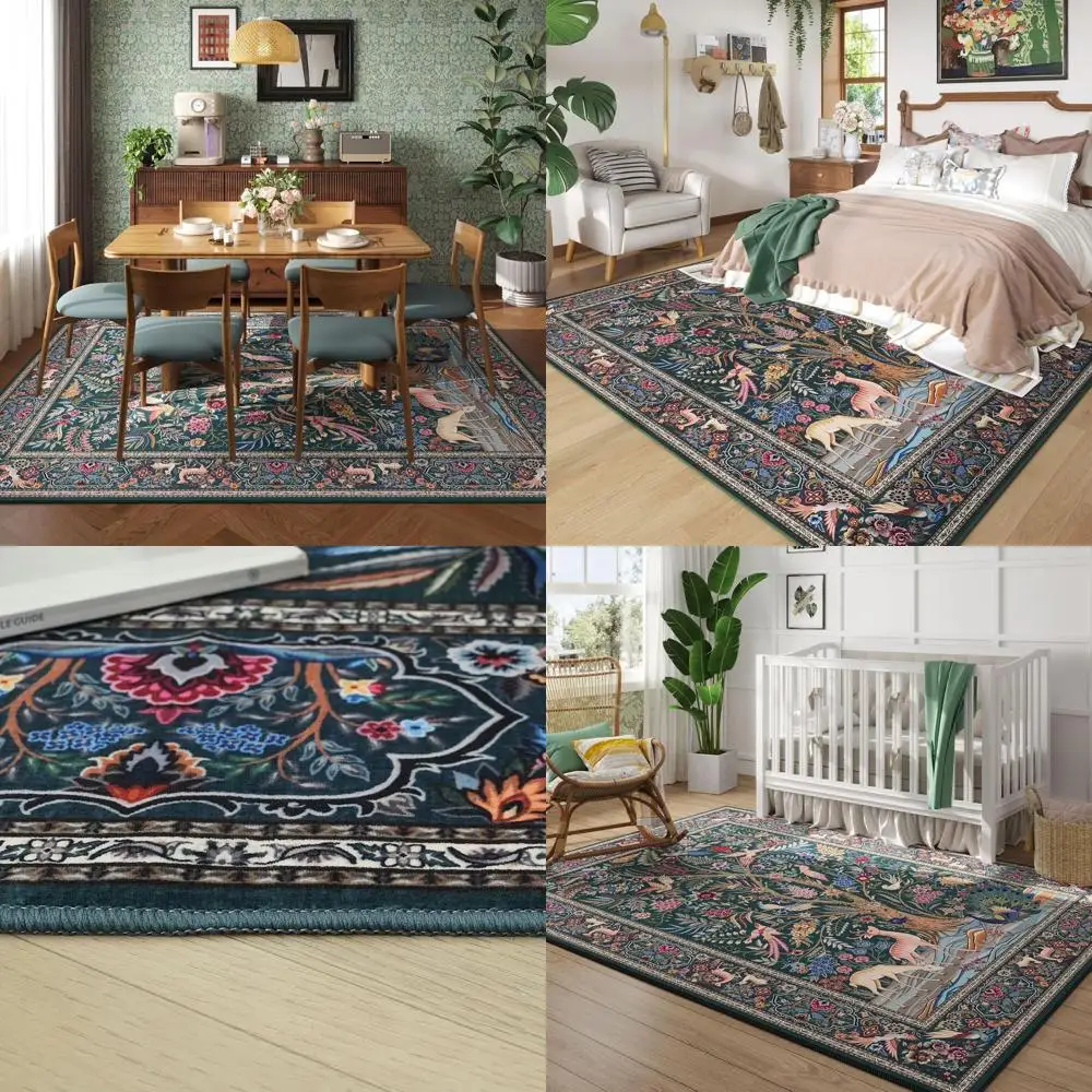 Яркий ковер с узором «Древо жизни» 5x7 футов, моющийся, с низким ворсом, для гостиных, спален и игровых комнат, зеленый
Яркий ковер с узором «Древо жизни» 5x7 футов, моющийся, с низким ворсом, для гостиных, спален и игровых комнат, зеленый