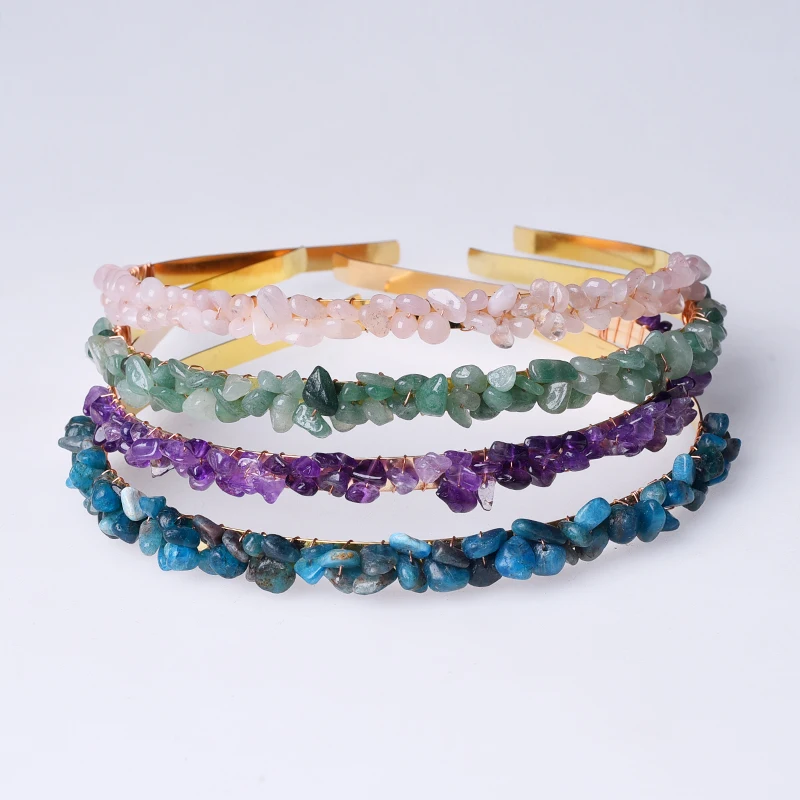 1pc Natural Chakra Colorful Crystal Gravels Chips HairBand Healing Headwear Hair Accessories Jewelry Gift For Girl Women
1pc Natural Chakra Colorful Crystal Gravels Chips HairBand Healing Headwear Hair Accessories Jewelry Gift For Girl Women