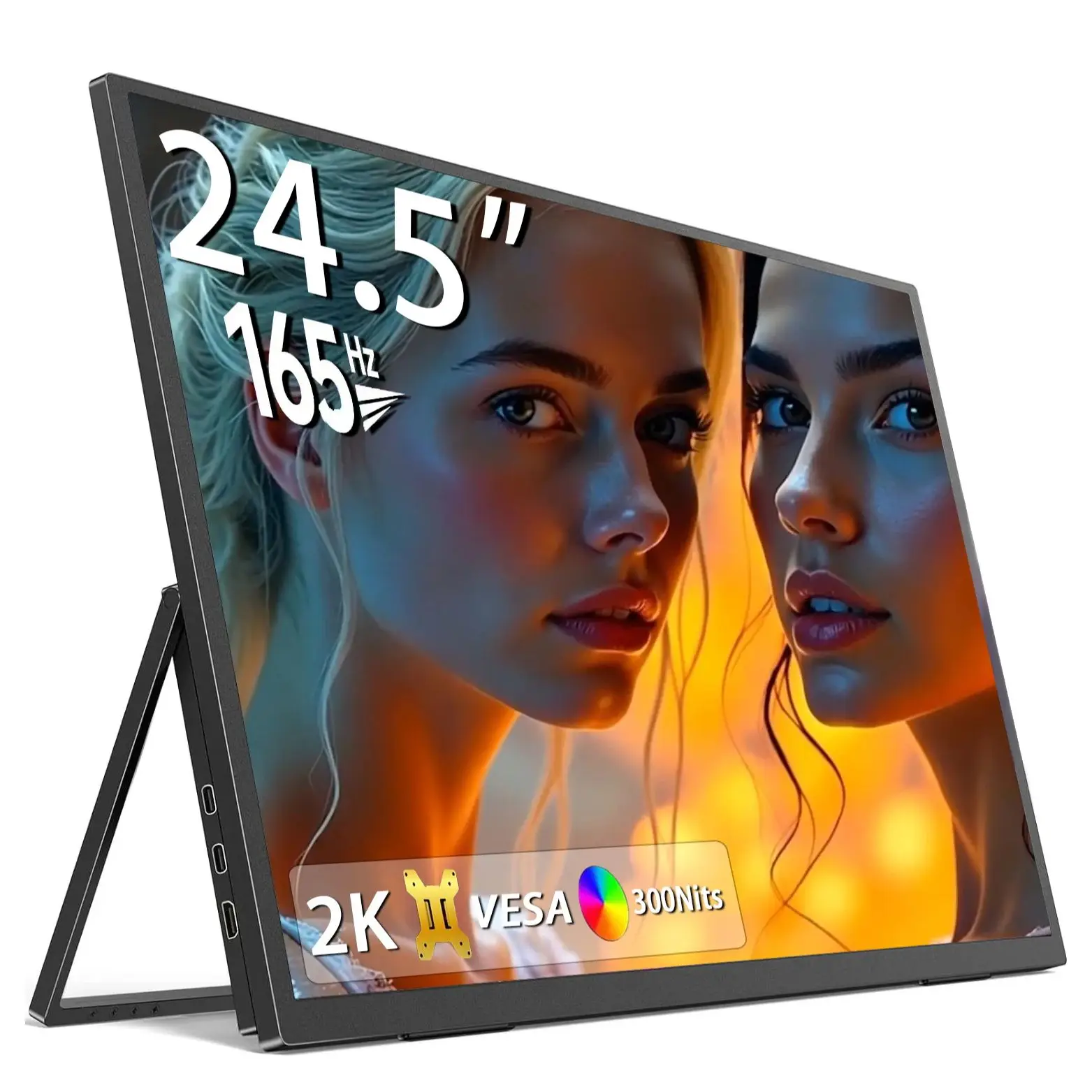 24.5inch 2K Portable Monitor 165Hz 2560P 100%DCI-P3 PC Display Extension Gaming Screen For Laptop Phone Mac Xbox PS4 Switch
24.5inch 2K Portable Monitor 165Hz 2560P 100%DCI-P3 PC Display Extension Gaming Screen For Laptop Phone Mac Xbox PS4 Switch