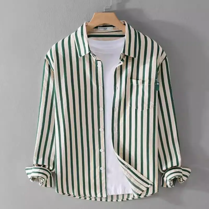 Свободный крой Long Sve Striped irt, мужская Гонконгская Sle Design, повседневная универсальная свободная верхняя одежда, молодежная трендовая осенняя одежда
Свободный крой Long Sve Striped irt, мужская Гонконгская Sle Design, повседневная универсальная свободная верхняя одежда, молодежная трендовая осенняя одежда