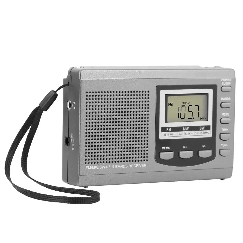 Portable Multiband FM Radio With LCD Screen Radio & Digital Alarm Clock Receiver With Headphones For Outdoor Travel Camping
Portable Multiband FM Radio With LCD Screen Radio & Digital Alarm Clock Receiver With Headphones For Outdoor Travel Camping