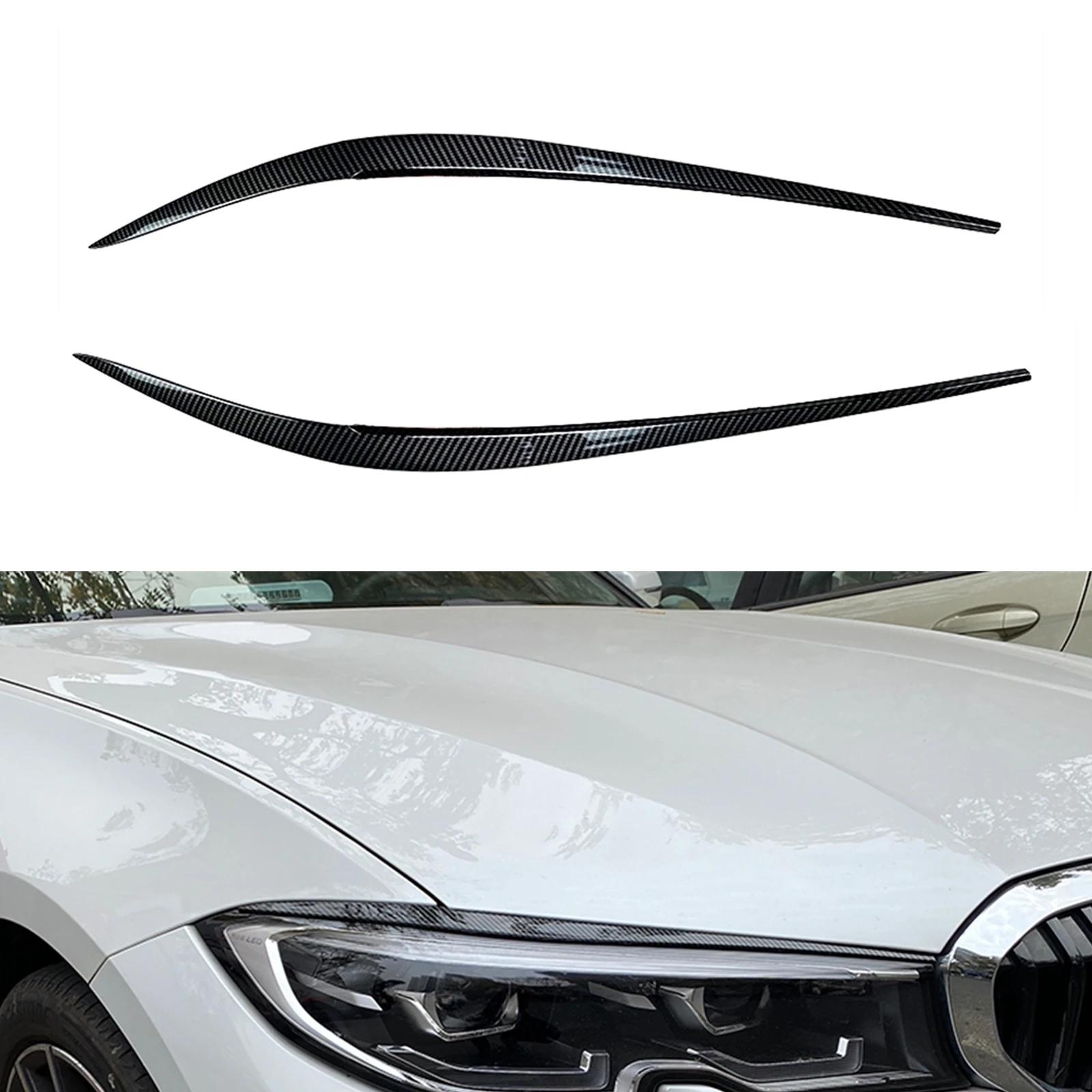 Headlight Eyebrow Trim For BMW 3 Series G20 G28 Sedan 2019-2023+ 320i 325i 330i Front Head Light Lamp Cover Brow Headlamp Eyelid
Headlight Eyebrow Trim For BMW 3 Series G20 G28 Sedan 2019-2023+ 320i 325i 330i Front Head Light Lamp Cover Brow Headlamp Eyelid
