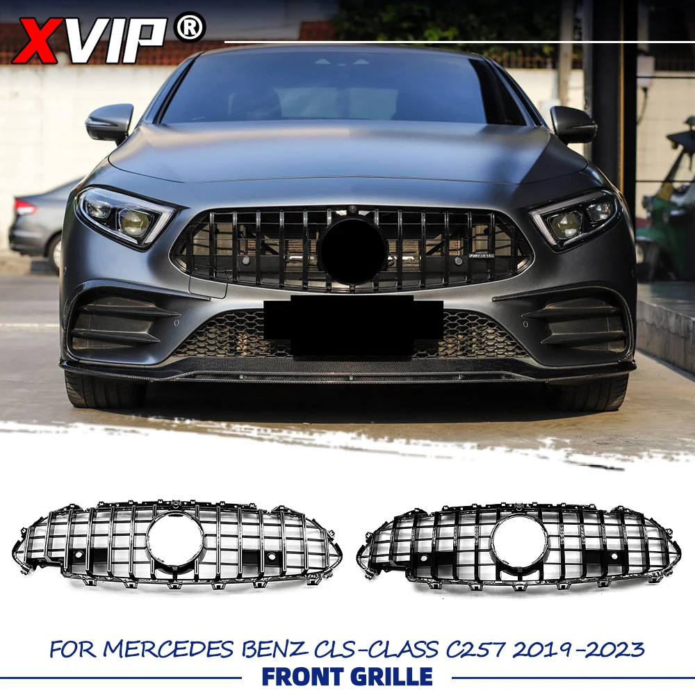 XVIP Glossy Black GTR Style Racing Grille Chrome Silver Upper Grill For Mercedes Benz CLS-Class C257 2019-23 CLS350 CLS450 CLS53
XVIP Glossy Black GTR Style Racing Grille Chrome Silver Upper Grill For Mercedes Benz CLS-Class C257 2019-23 CLS350 CLS450 CLS53