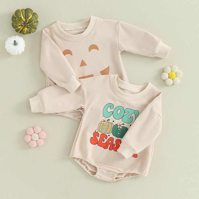 2023-08-04 Lioraitiin 0-18M Baby Girls Boys Halloween Rompers Clothes Letter Pumpkin Print Long Sleeve Toddler Fall Clothes
2023-08-04 Lioraitiin 0-18M Baby Girls Boys Halloween Rompers Clothes Letter Pumpkin Print Long Sleeve Toddler Fall Clothes